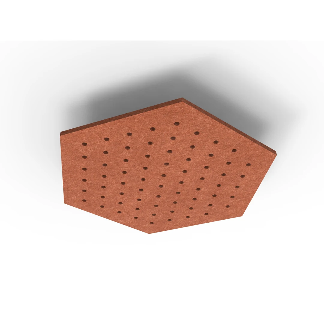 Acouline Hive Ripple ceiling panel, 1180mm nominal diameter, Ember