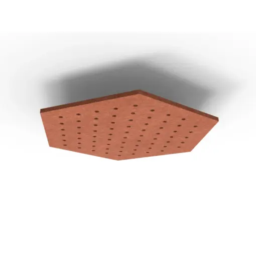Acouline Hive Ripple ceiling panel, 1180mm nominal diameter, Ember