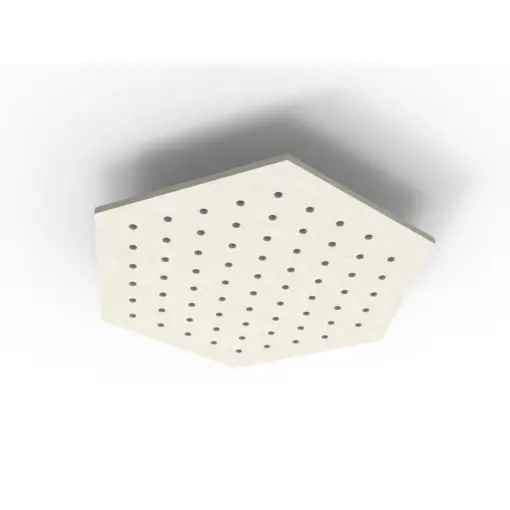 Acouline Hive Ripple ceiling panel, 1180mm nominal diameter, Frost