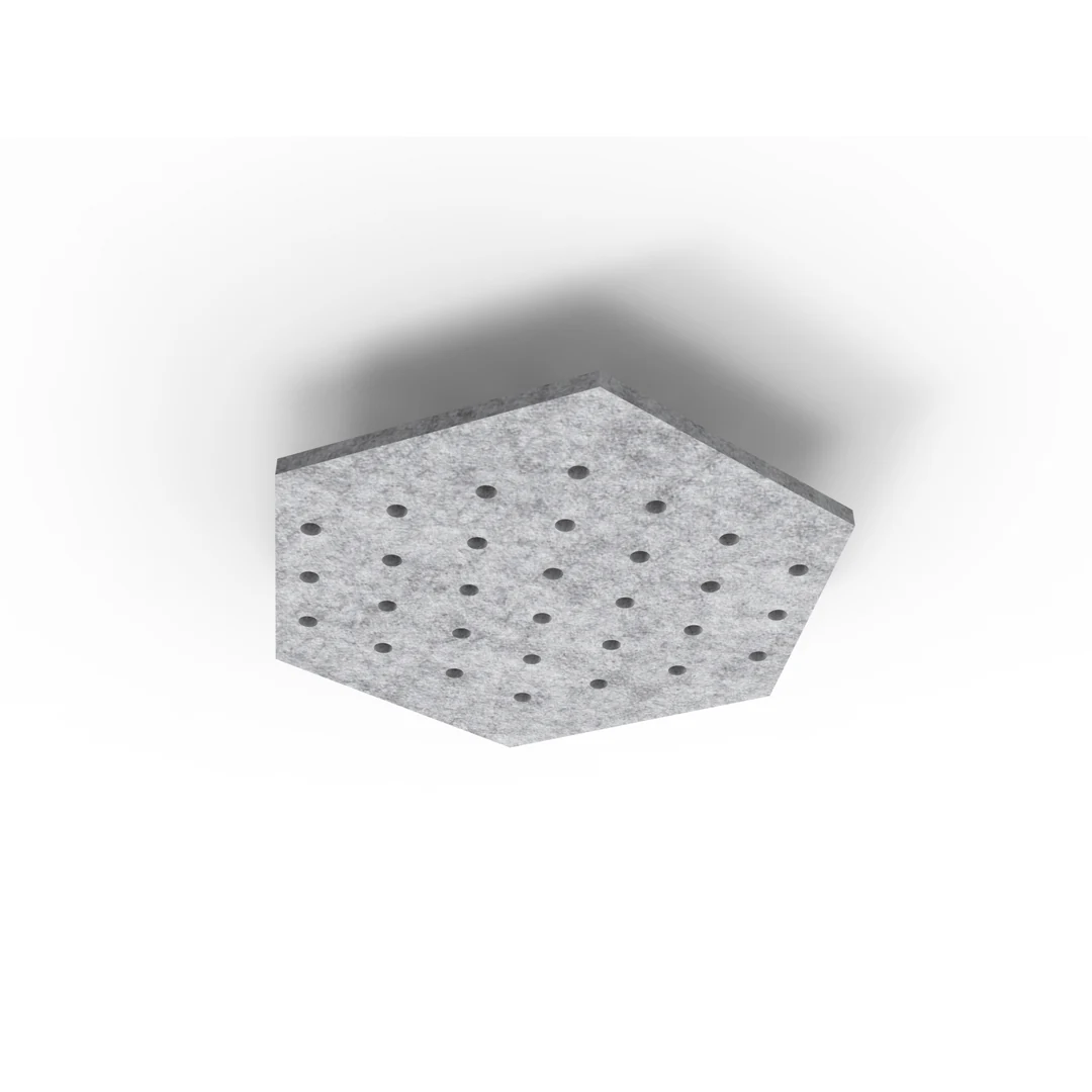 Acouline Hive Ripple ceiling panel, 790mm nominal diameter, Flint