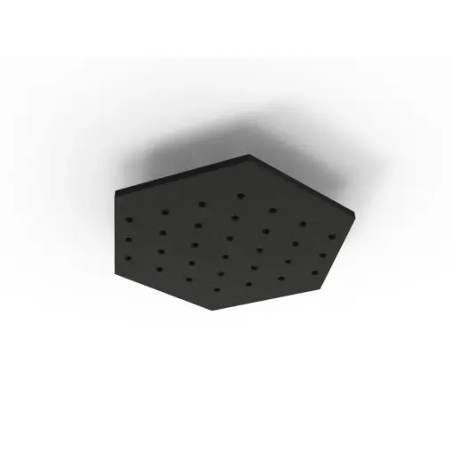 Acouline Hive Ripple ceiling panel, 790mm nominal diameter, Coal