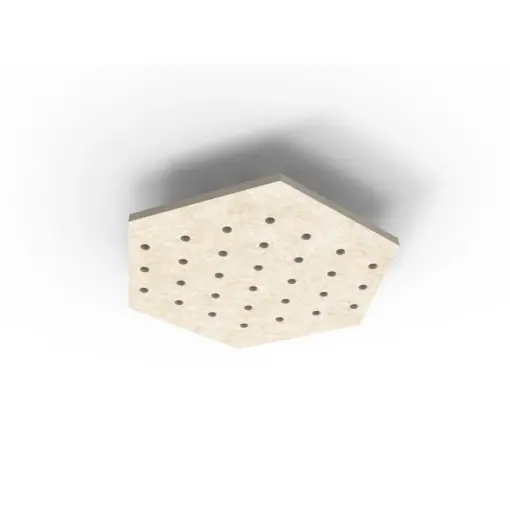 Acouline Hive Ripple ceiling panel, 790mm nominal diameter, Truffle