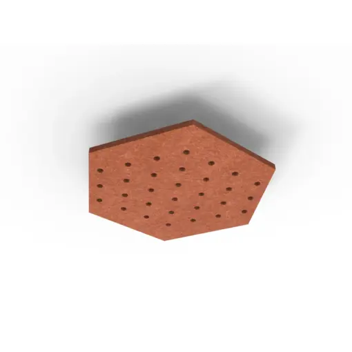 Acouline Hive Ripple ceiling panel, 790mm nominal diameter, Ember