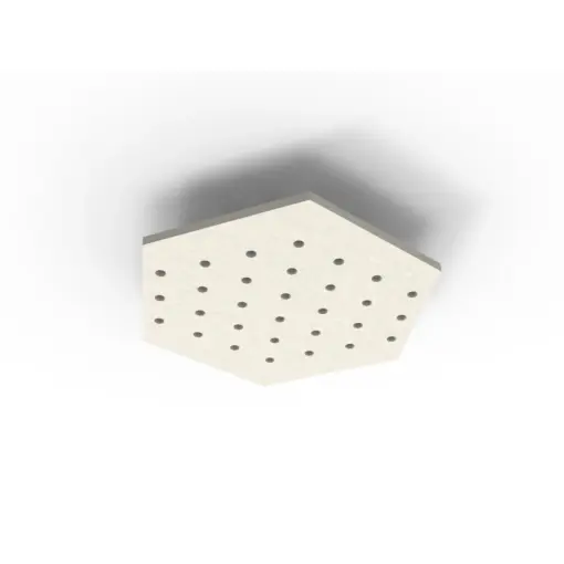 Acouline Hive Ripple ceiling panel, 790mm nominal diameter, Frost