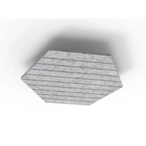 Acouline Hive V Groove ceiling panel, 1180mm nominal diameter, Flint