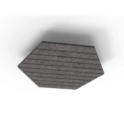 Acouline Hive V Groove ceiling panel, 1180mm nominal diameter, Char