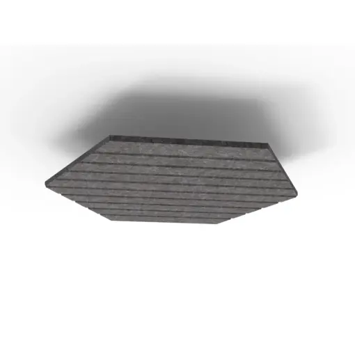 Acouline Hive V Groove ceiling panel, 1180mm nominal diameter, Char