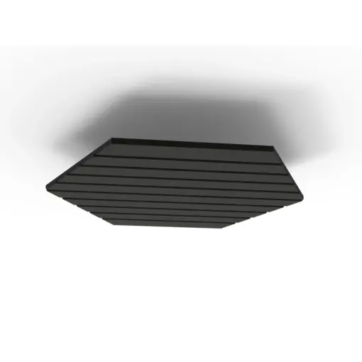 Acouline Hive V Groove ceiling panel, 1180mm nominal diameter, Coal