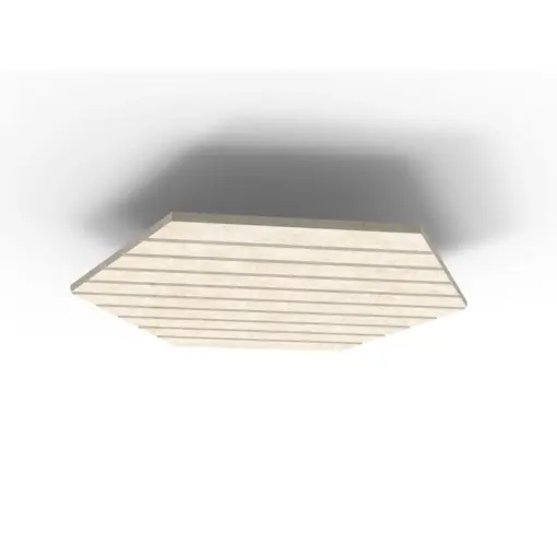 Acouline Hive V Groove ceiling panel, 1180mm nominal diameter, Truffle