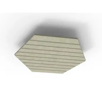 Acouline Hive V Groove ceiling panel, 1180mm nominal diameter, Moss