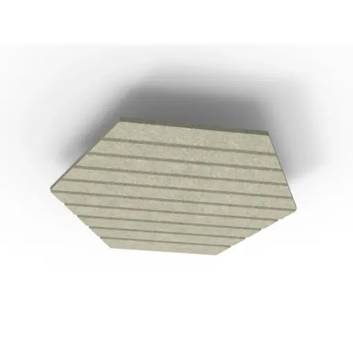 Acouline Hive V Groove ceiling panel, 1180mm nominal diameter, Moss