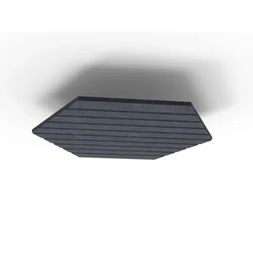 Acouline Hive V Groove ceiling panel, 1180mm nominal diameter, Lake