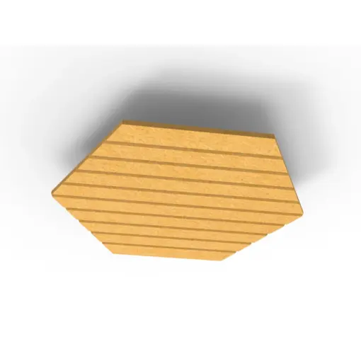 Acouline Hive V Groove ceiling panel, 1180mm nominal diameter, Reed