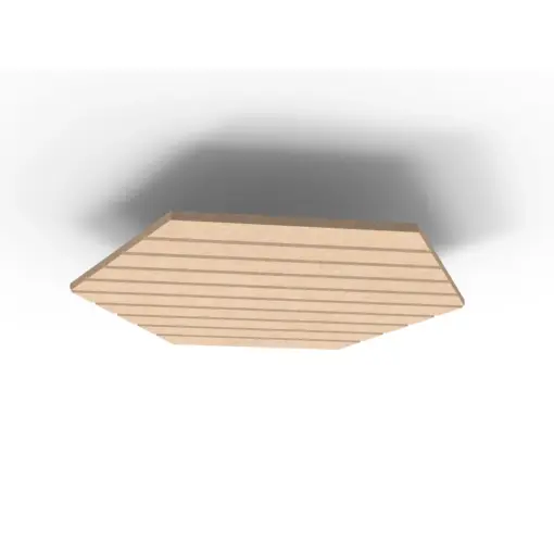 Acouline Hive V Groove ceiling panel, 1180mm nominal diameter, Clay