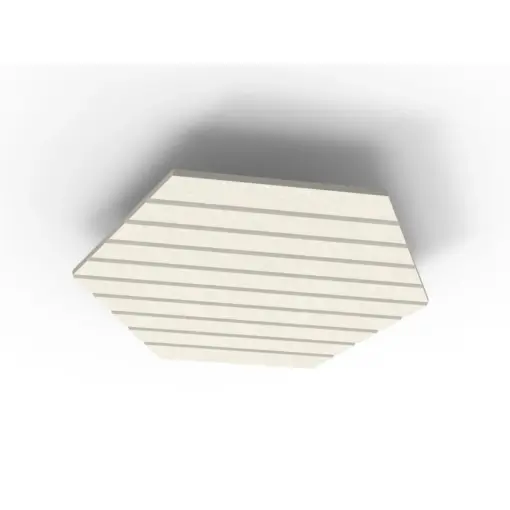 Acouline Hive V Groove ceiling panel, 1180mm nominal diameter, Frost