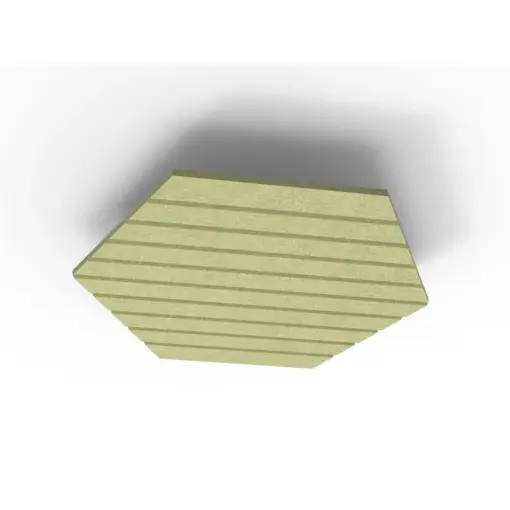 Acouline Hive V Groove ceiling panel, 1180mm nominal diameter, Fern