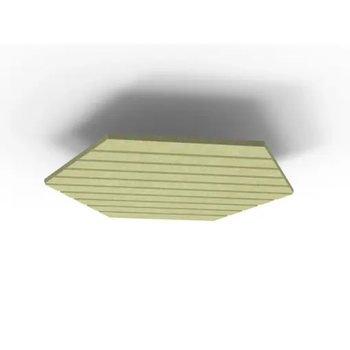 Acouline Hive V Groove ceiling panel, 1180mm nominal diameter, Fern