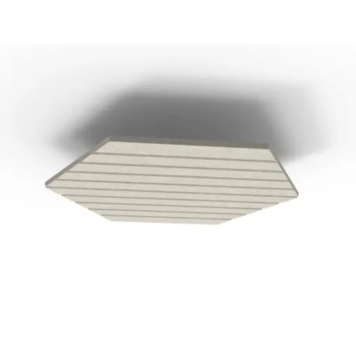 Acouline Hive V Groove ceiling panel, 1180mm nominal diameter, Mist