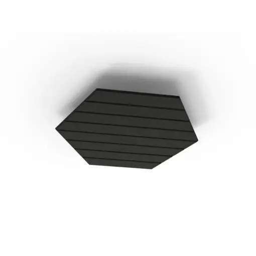 Acouline Hive V Groove ceiling panel, 790mm nominal diameter, Coal