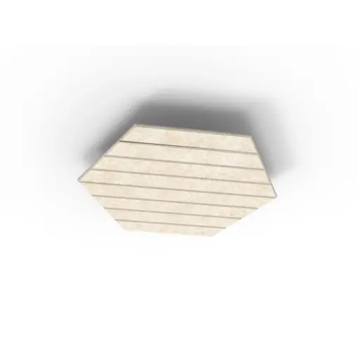 Acouline Hive V Groove ceiling panel, 790mm nominal diameter, Truffle