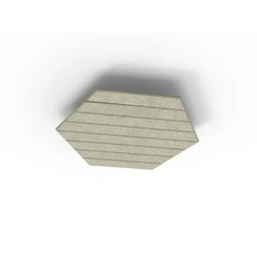 Acouline Hive V Groove ceiling panel, 790mm nominal diameter, Moss