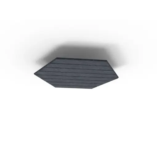 Acouline Hive V Groove ceiling panel, 790mm nominal diameter, Lake