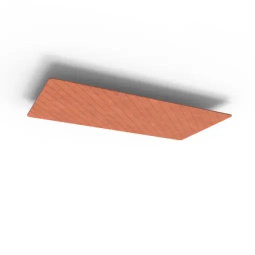 Acouline Span V Groove Glide ceiling panel, 2400mm x 1200mm, Ember