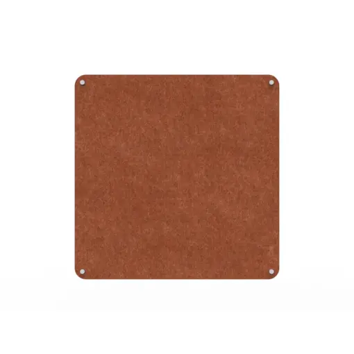 Acouline frameless acoustic pinboard, 1200mm W x 1200mm H, Ember