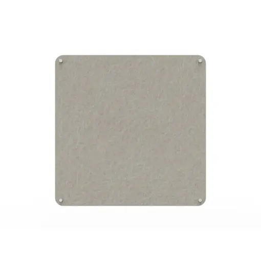 Acouline frameless acoustic pinboard, 1200mm W x 1200mm H, Mist
