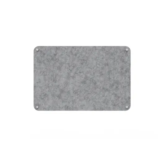 Acouline frameless acoustic pinboard, 1200mm W x 900mm H, Flint