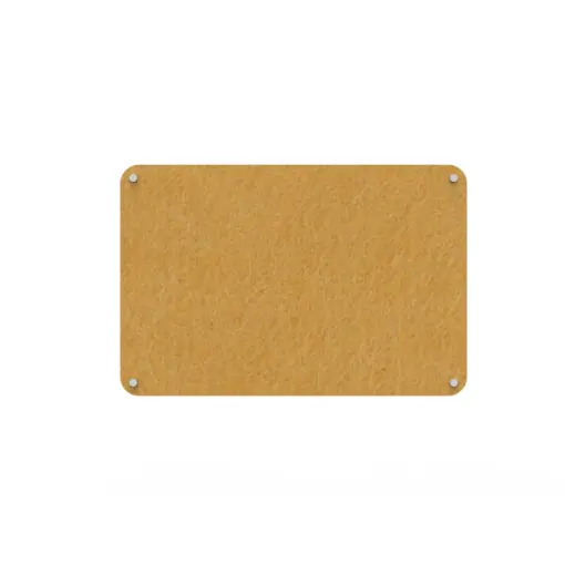 Acouline frameless acoustic pinboard, 1200mm W x 900mm H, Reed