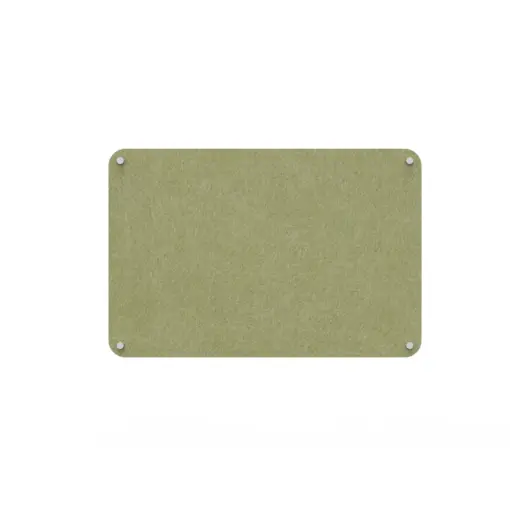 Acouline frameless acoustic pinboard, 1200mm W x 900mm H, Fern