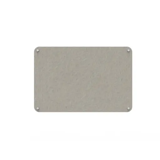 Acouline frameless acoustic pinboard, 1200mm W x 900mm H, Mist