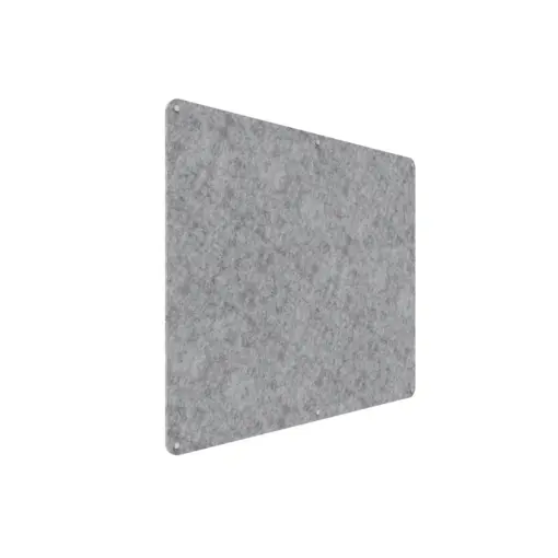 Acouline frameless acoustic pinboard, 1500mm W x 1200mm H, Flint