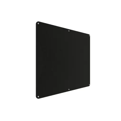 Acouline frameless acoustic pinboard, 1500mm W x 1200mm H, Coal