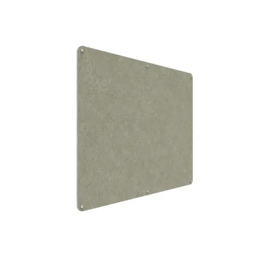 Acouline frameless acoustic pinboard, 1500mm W x 1200mm H, Moss