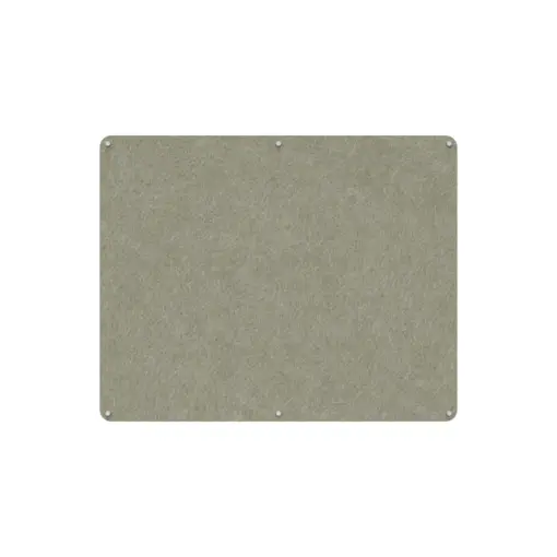 Acouline frameless acoustic pinboard, 1500mm W x 1200mm H, Moss