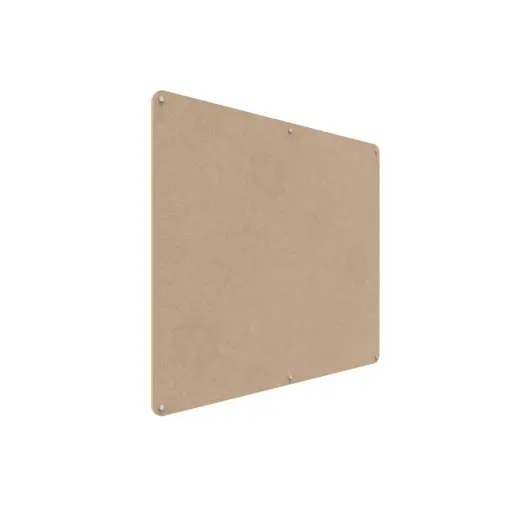 Acouline frameless acoustic pinboard, 1500mm W x 1200mm H, Clay