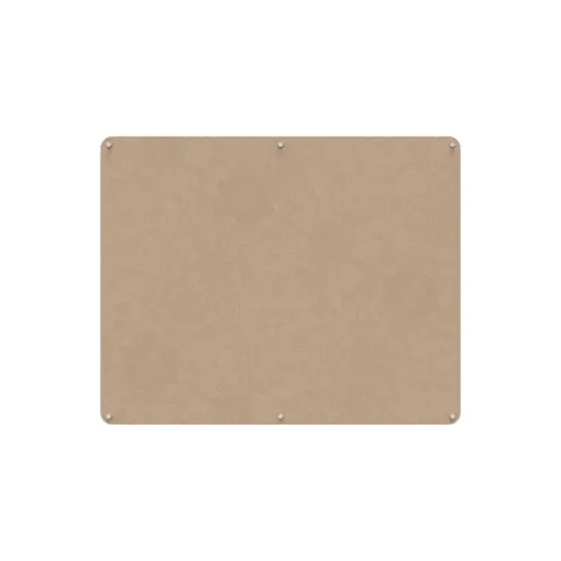 Acouline frameless acoustic pinboard, 1500mm W x 1200mm H, Clay