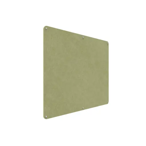 Acouline frameless acoustic pinboard, 1500mm W x 1200mm H, Fern