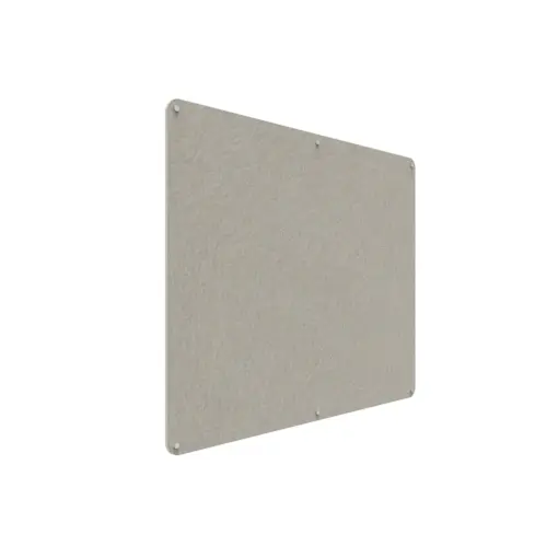 Acouline frameless acoustic pinboard, 1500mm W x 1200mm H, Mist