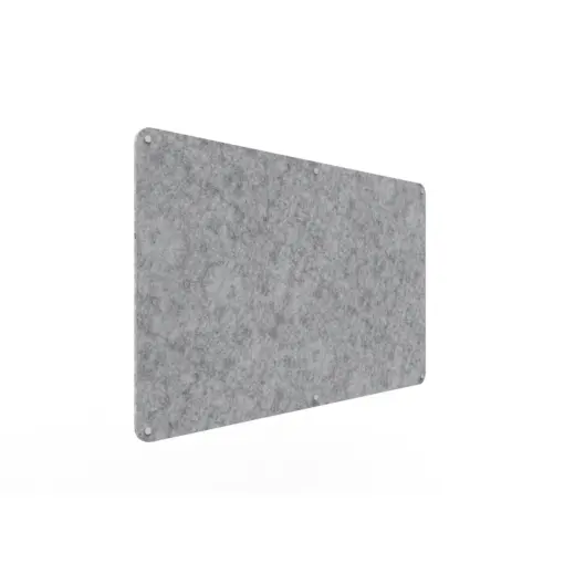 Acouline frameless acoustic pinboard, 1500mm W x 900mm H, Flint