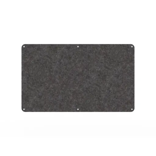 Acouline frameless acoustic pinboard, 1500mm W x 900mm H, Char