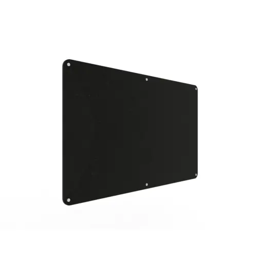 Acouline frameless acoustic pinboard, 1500mm W x 900mm H, Coal