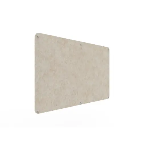 Acouline frameless acoustic pinboard, 1500mm W x 900mm H, Truffle