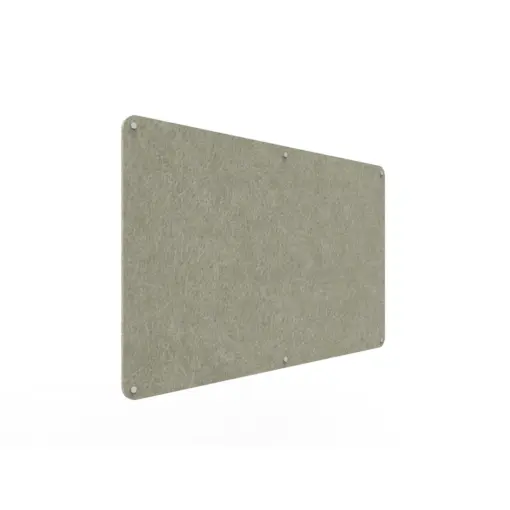 Acouline frameless acoustic pinboard, 1500mm W x 900mm H, Moss