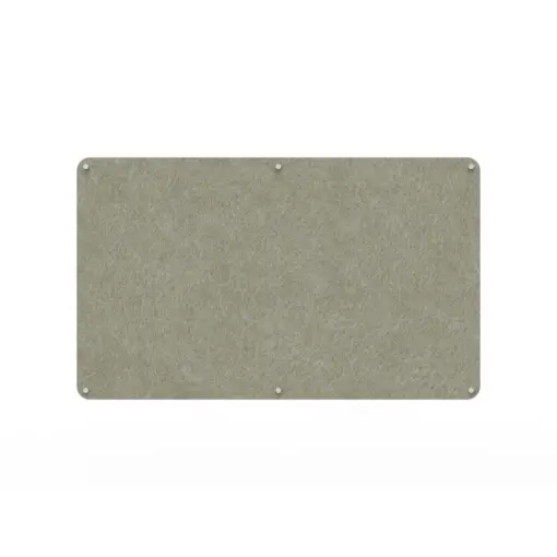 Acouline frameless acoustic pinboard, 1500mm W x 900mm H, Moss