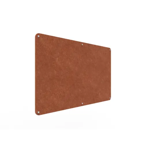 Acouline frameless acoustic pinboard, 1500mm W x 900mm H, Ember