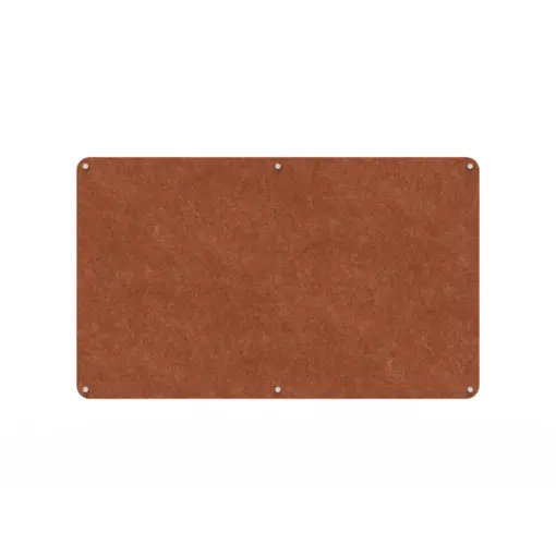 Acouline frameless acoustic pinboard, 1500mm W x 900mm H, Ember