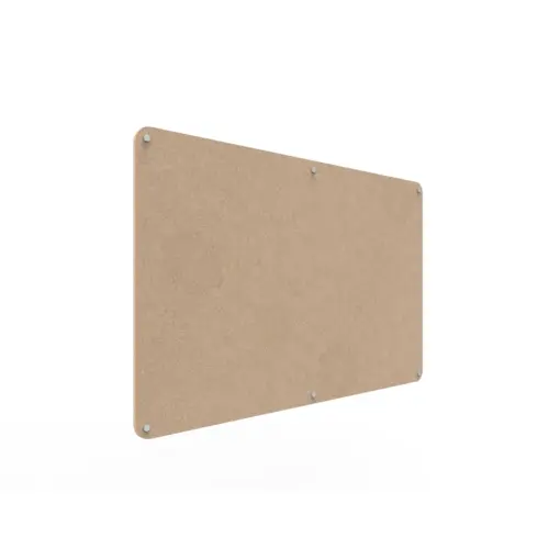 Acouline frameless acoustic pinboard, 1500mm W x 900mm H, Clay